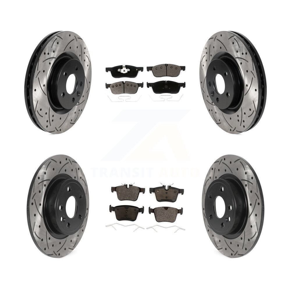 Transit Auto KDT-101005 Disc Brake Kit for 2015-2019 Jaguar E-Pace, Land Rover Discovery Sport - Front and Rear