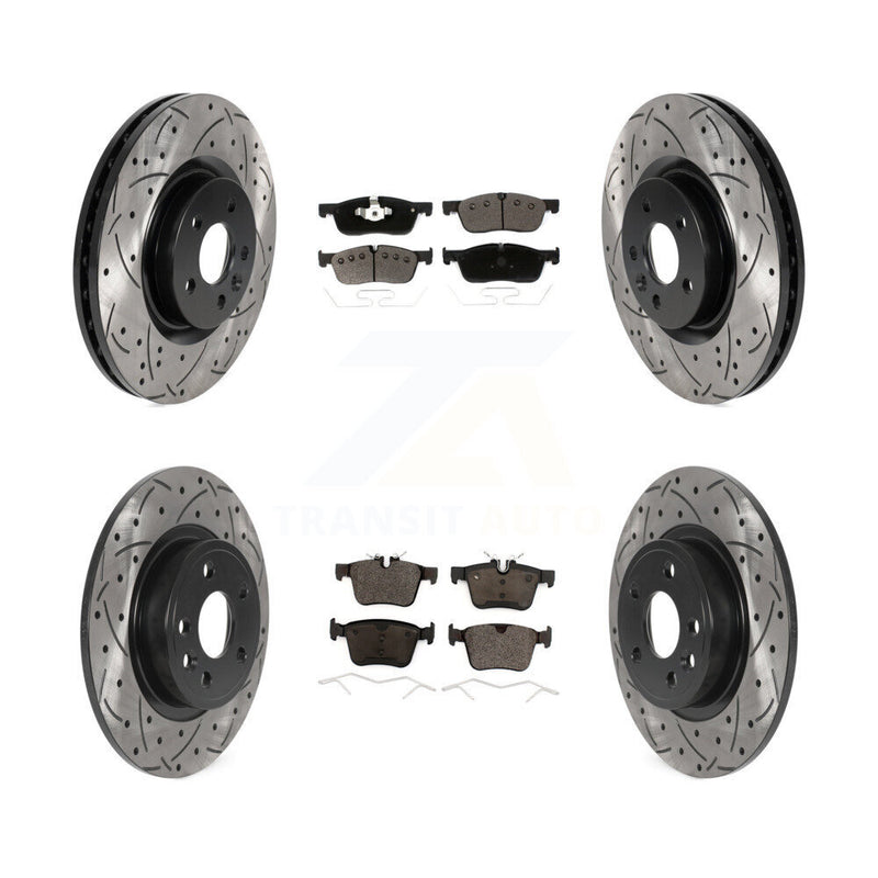 Transit Auto KDT-101005 Disc Brake Kit for 2015-2019 Jaguar E-Pace, Land Rover Discovery Sport - Front and Rear