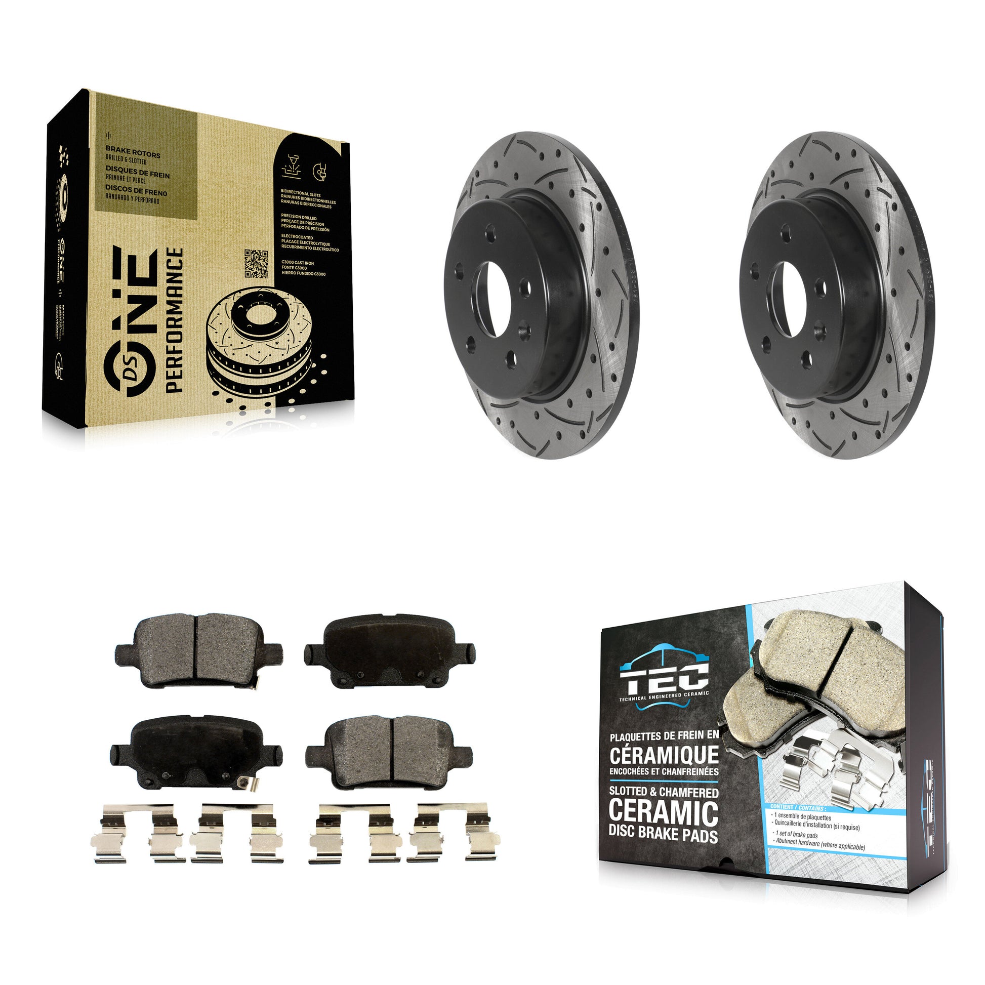 Transit Auto KDT-101007 Disc Brake Kit for 2016-2023 Chevrolet Bolt EUV, Chevrolet Bolt EV and More - Rear