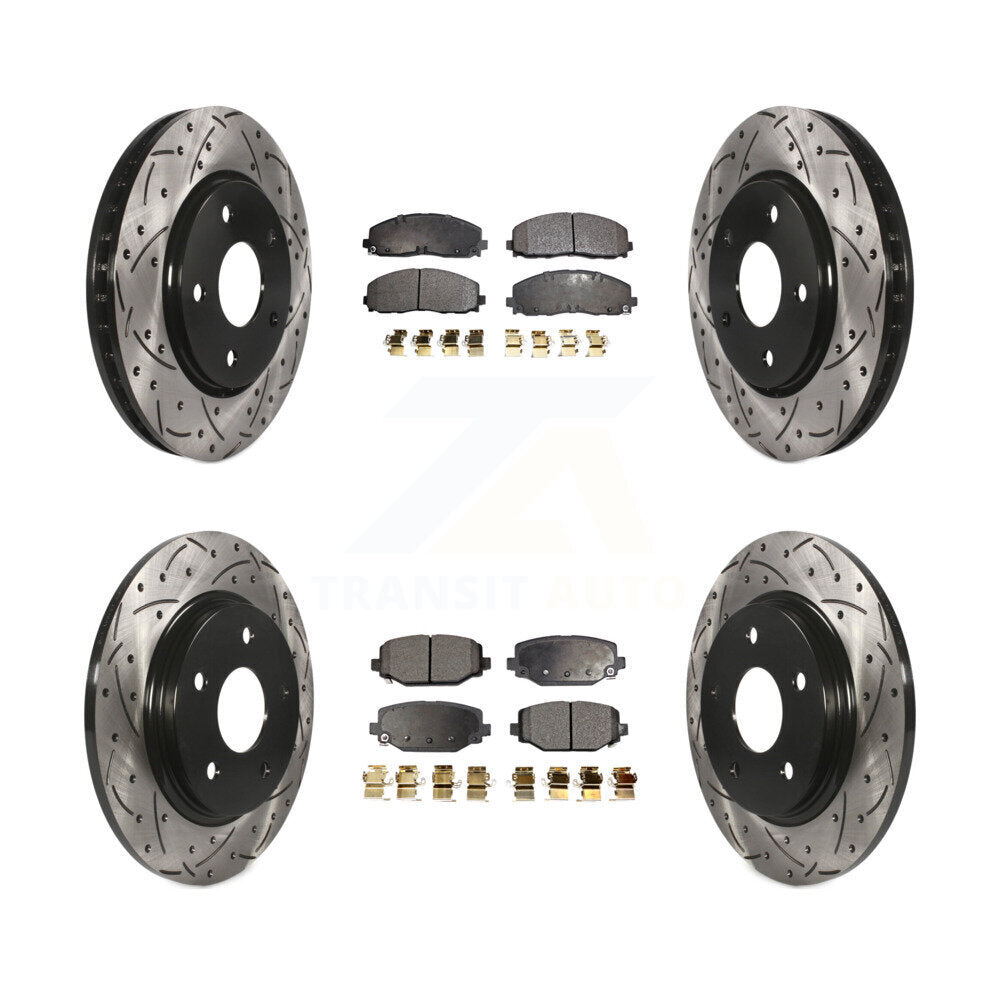 Transit Auto KDT-101009 Disc Brake Kit for 2017-2018 Dodge Grand Caravan - Front and Rear