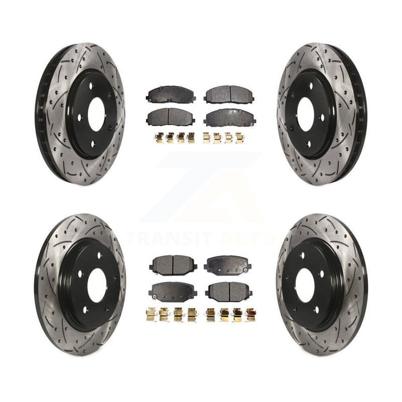 Transit Auto KDT-101009 Disc Brake Kit for 2017-2018 Dodge Grand Caravan - Front and Rear