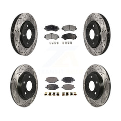 Transit Auto KDT-101012 Disc Brake Kit for 2012-2016 Chrysler Town & Country, Dodge Grand Caravan and More - Front and Rear