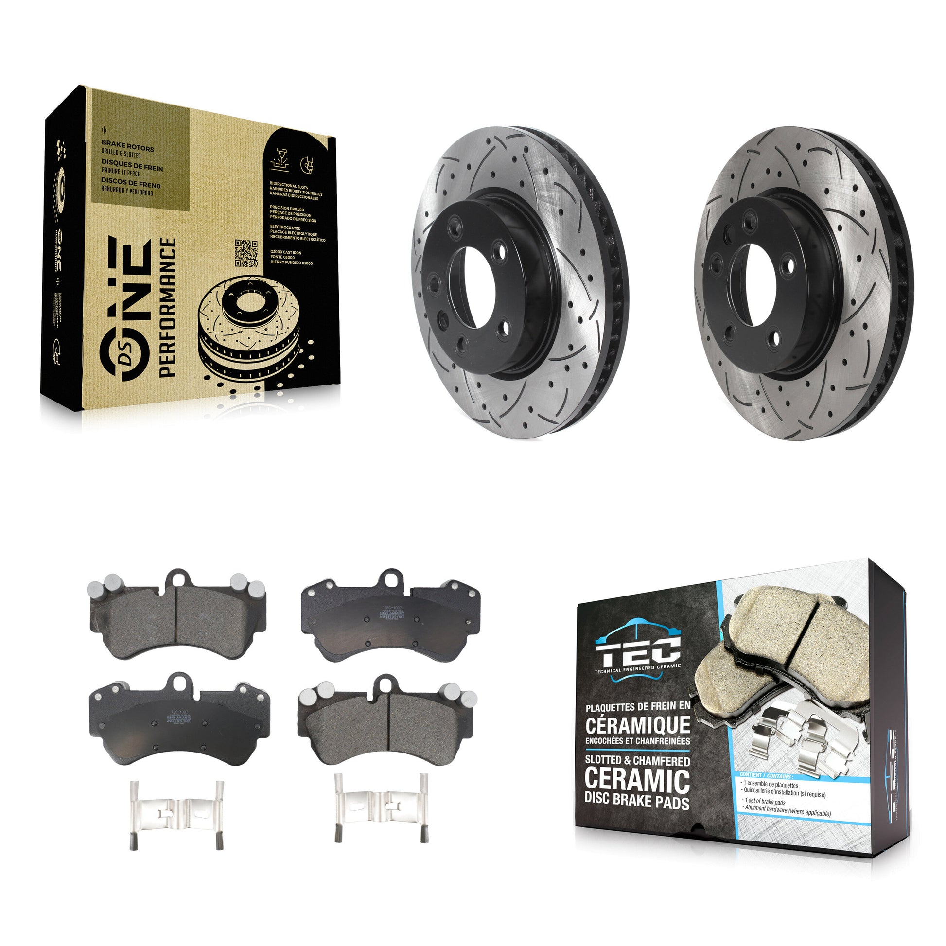 Transit Auto KDT-101013 Disc Brake Kit for 2003-2010 Porsche Cayenne, Volkswagen Touareg - Front