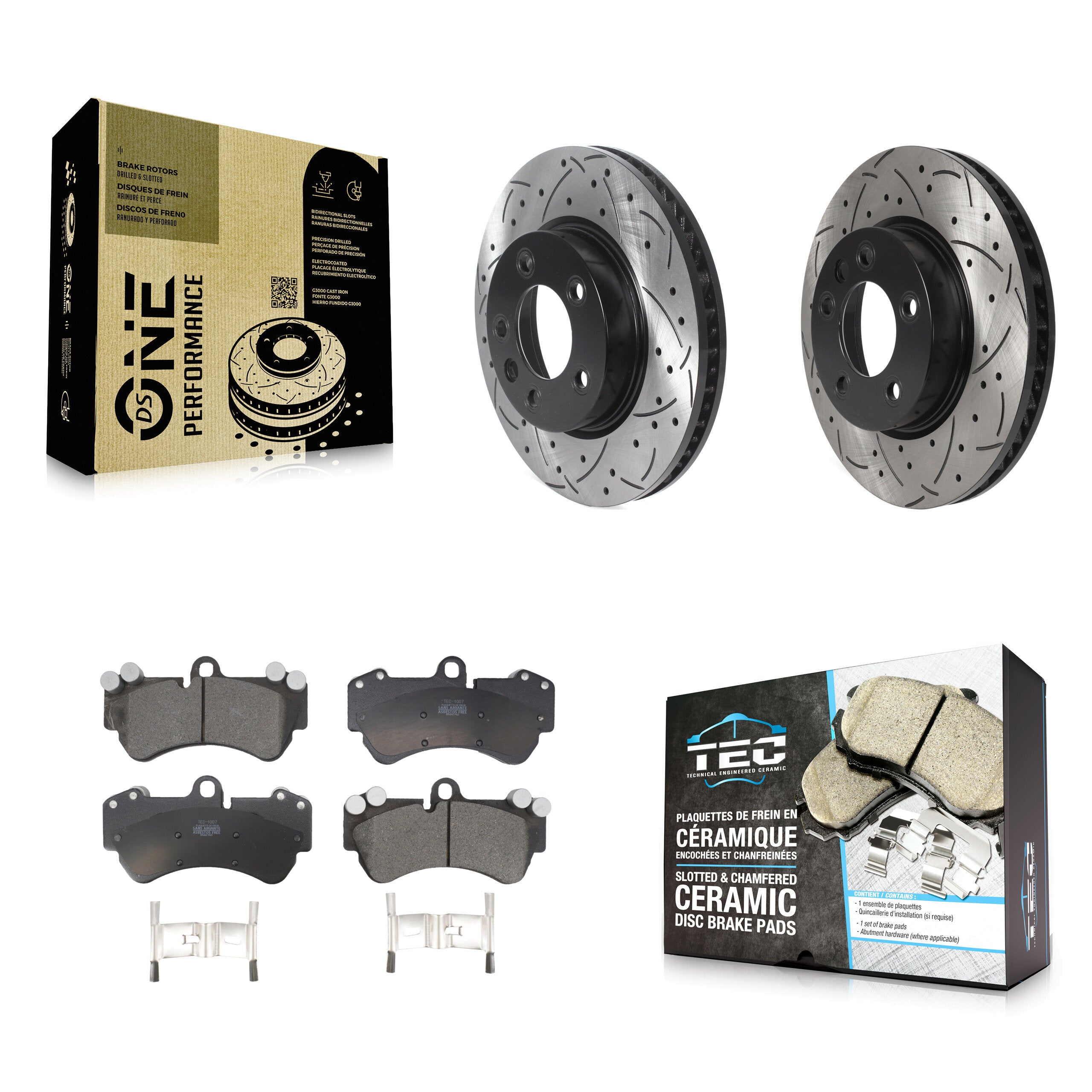 Transit Auto KDT-101013 Disc Brake Kit for 2003-2010 Porsche Cayenne, Volkswagen Touareg - Front