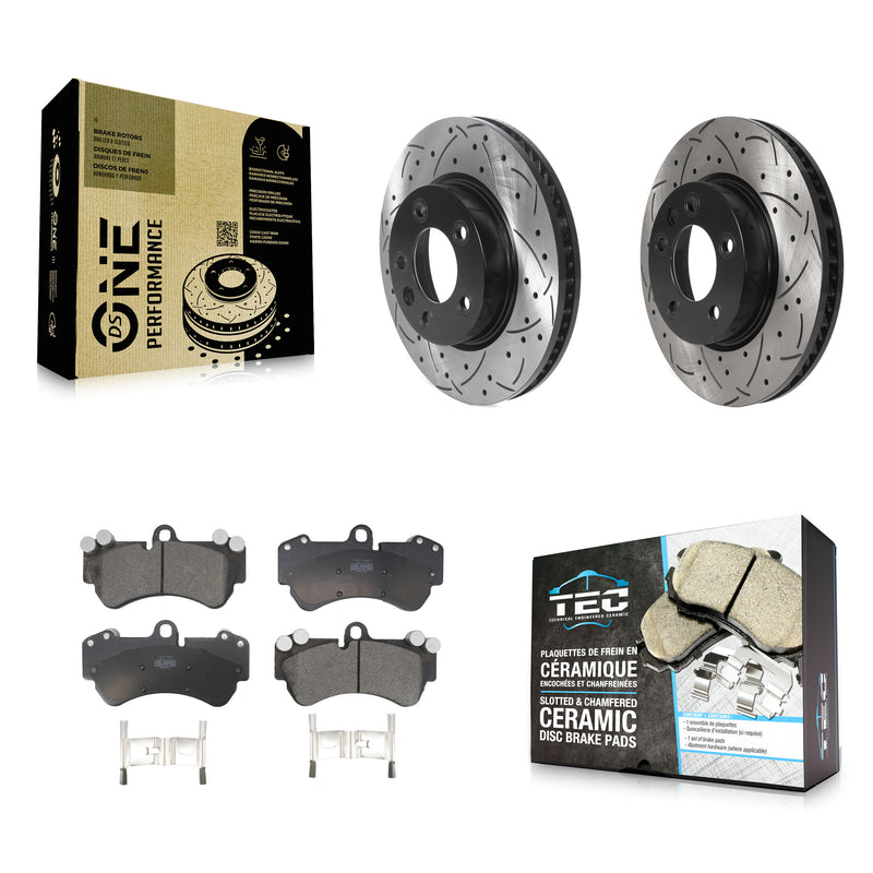 Transit Auto KDT-101013 Disc Brake Kit for 2003-2010 Porsche Cayenne, Volkswagen Touareg - Front