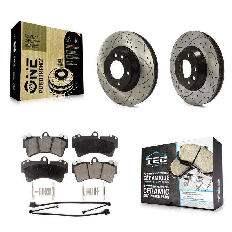 Transit Auto KDT-101014 Disc Brake Kit for 2003-2015 Audi Q7, Porsche Cayenne, Volkswagen Touareg - Front