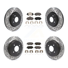 Transit Auto KDT-101024 Disc Brake Kit for 2018-2023 Kia Rio, Hyundai Accent - Front and Rear