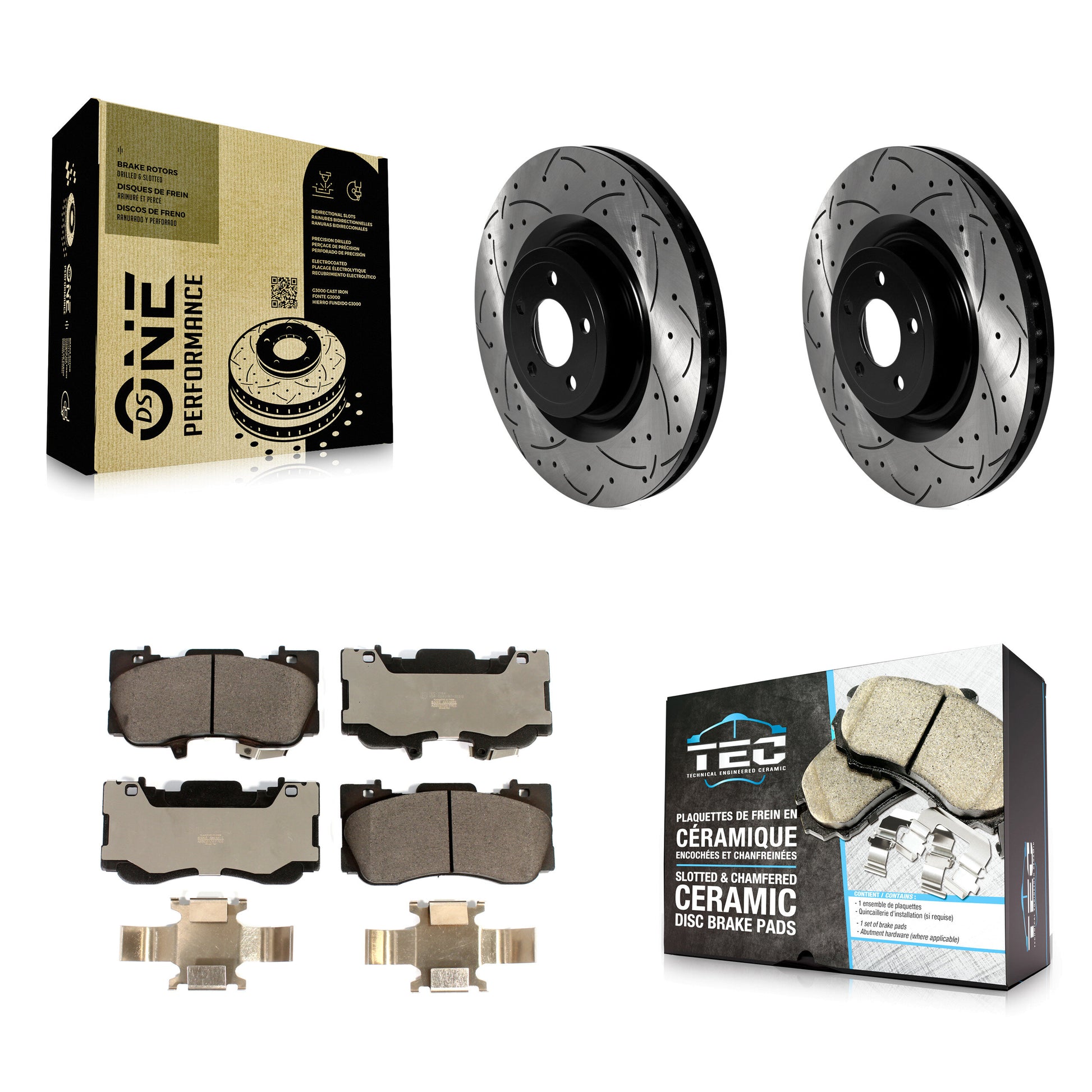 Transit Auto KDT-101027 Disc Brake Kit for 2020 Ford Mustang - Front