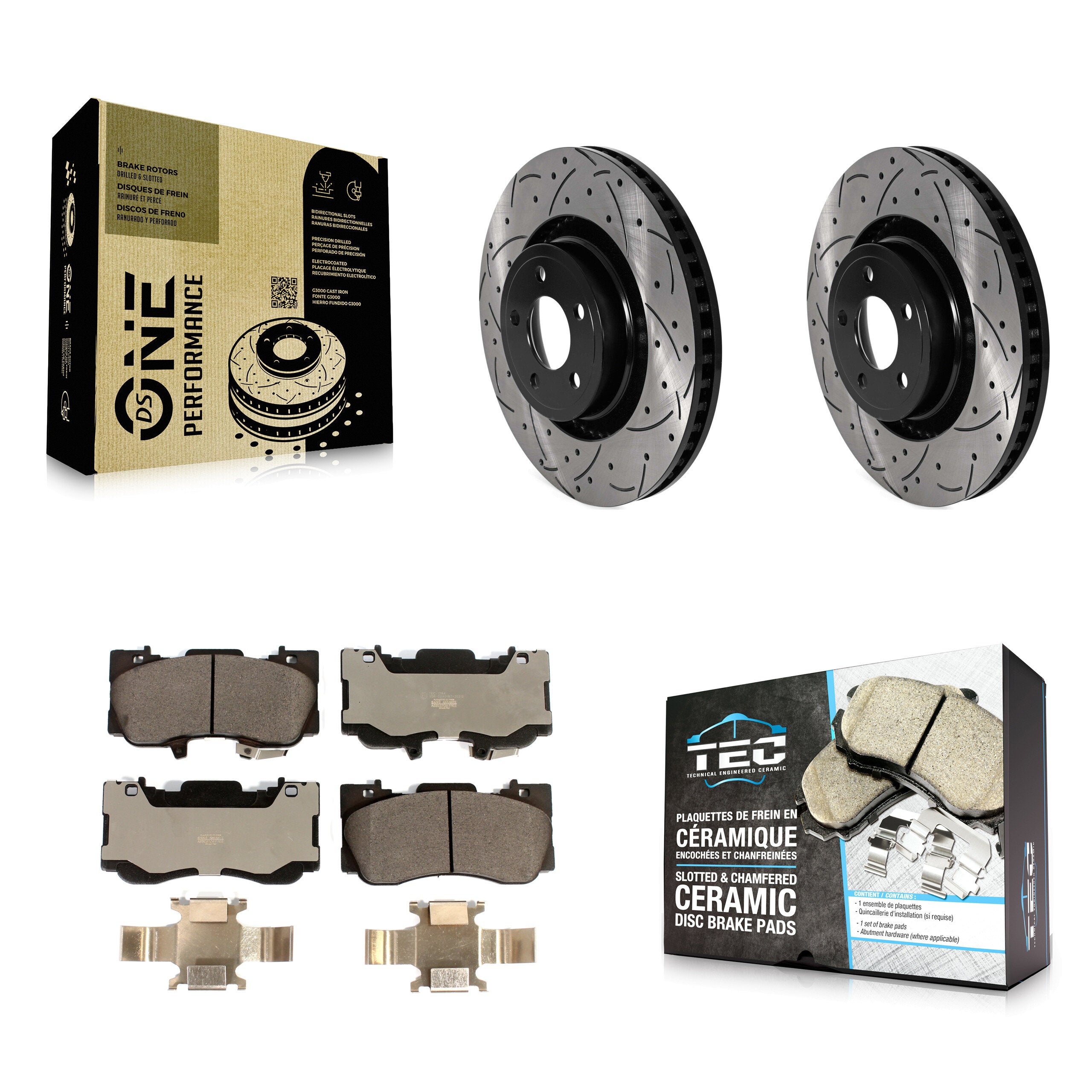 Transit Auto KDT-101029 Disc Brake Kit for 2015-2019 Ford Mustang - Front