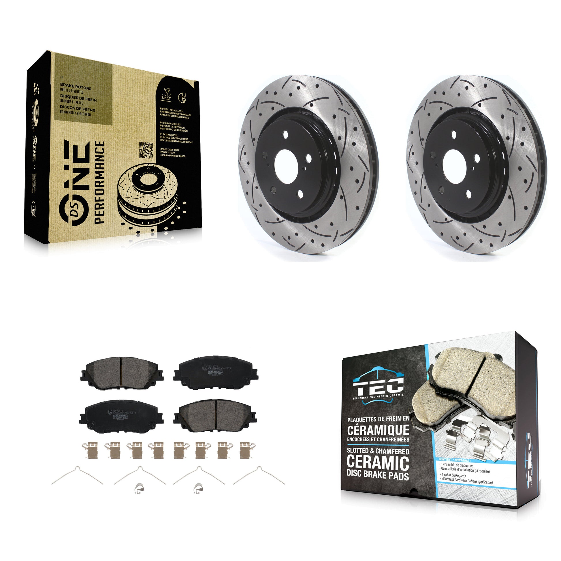 Transit Auto KDT-101031 Disc Brake Kit for 2020-2023 Toyota Camry - Front