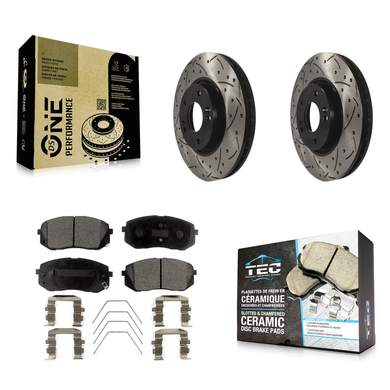Transit Auto KDT-101032 Disc Brake Kit for 2017-2019 Kia Soul EV - Front
