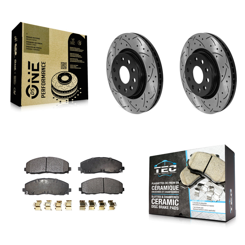 Transit Auto KDT-101034 Disc Brake Kit for 2018-2024 Jeep Wrangler, Jeep Gladiator - Front