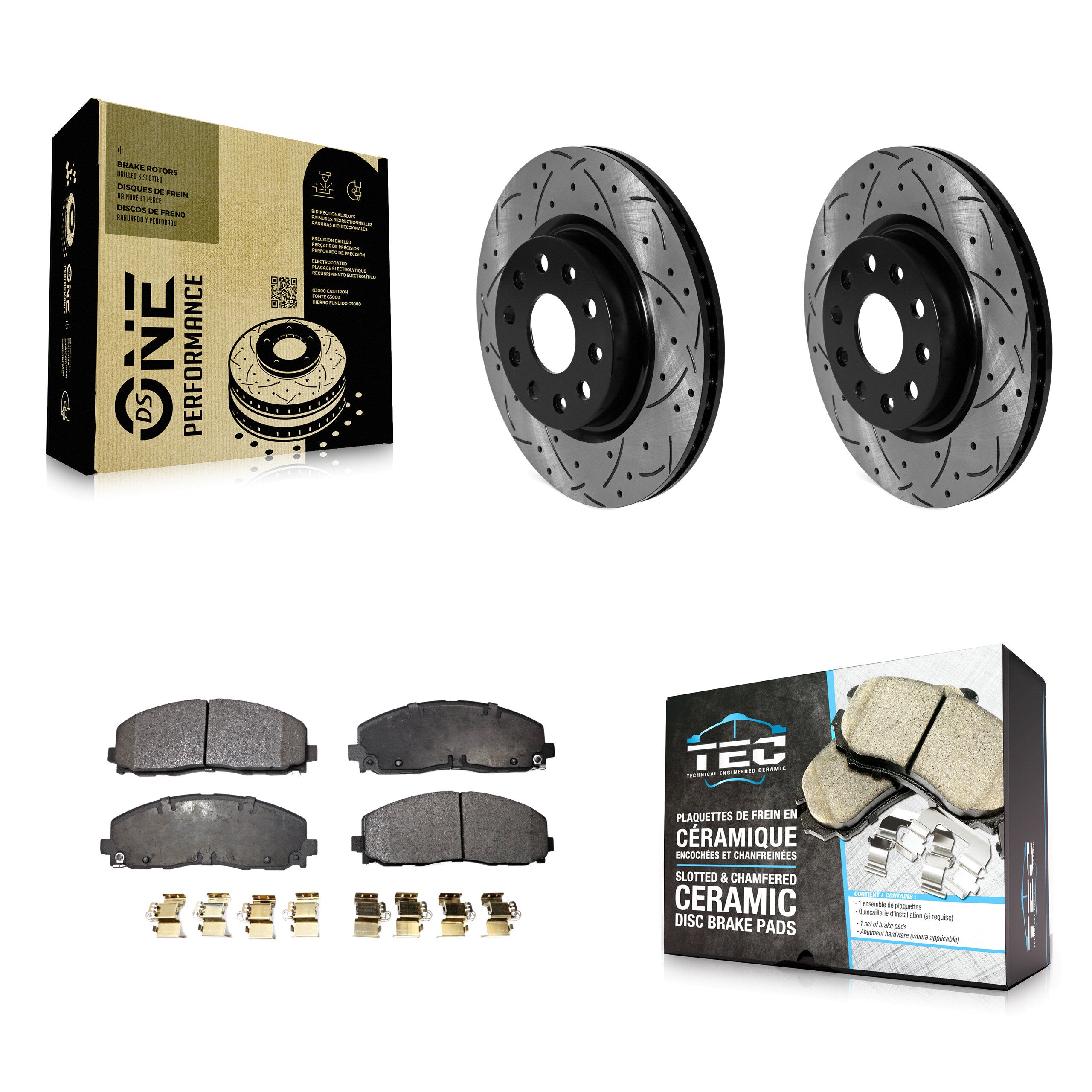 Transit Auto KDT-101035 Disc Brake Kit for 2021-2024 Jeep Wrangler - Front
