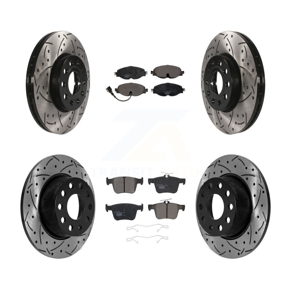 Transit Auto KDT-101037 Disc Brake Kit for 2019-2023 Volkswagen Taos, Volkswagen Jetta - Front and Rear