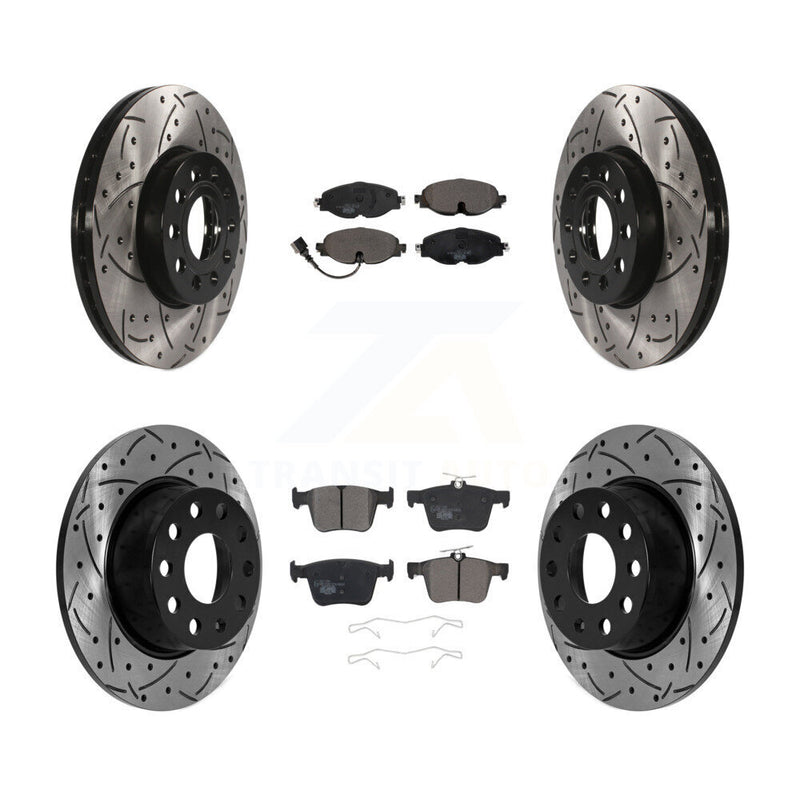 Transit Auto KDT-101037 Disc Brake Kit for 2019-2023 Volkswagen Taos, Volkswagen Jetta - Front and Rear