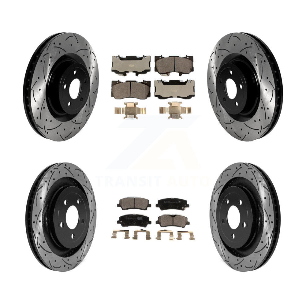 Transit Auto KDT-101038 Disc Brake Kit for 2020 Ford Mustang - Front and Rear