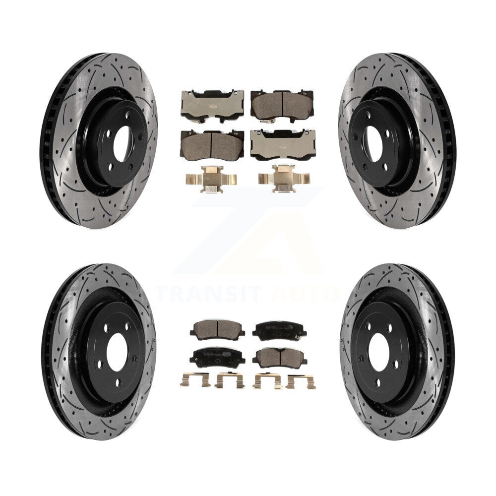 Transit Auto KDT-101039 Disc Brake Kit for 2015-2019 Ford Mustang - Front and Rear