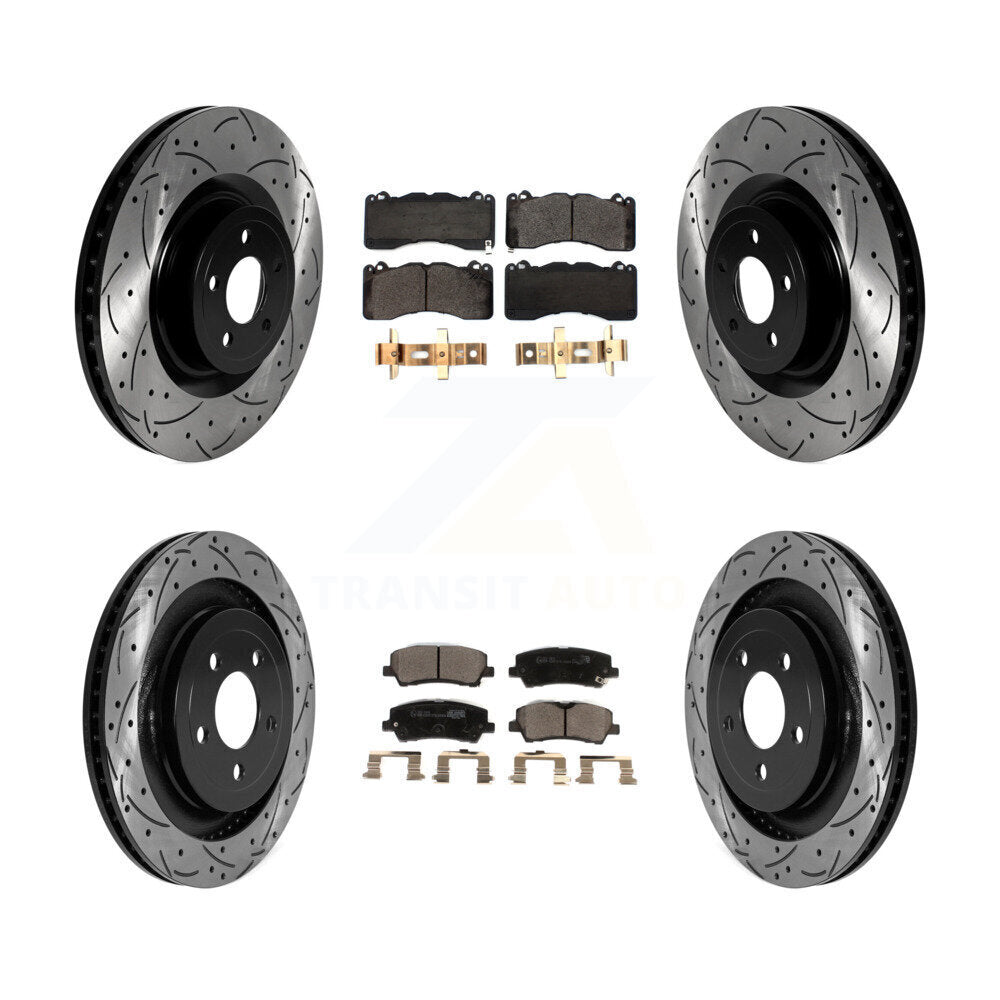 Transit Auto KDT-101040 Disc Brake Kit for 2015-2022 Ford Mustang - Front and Rear