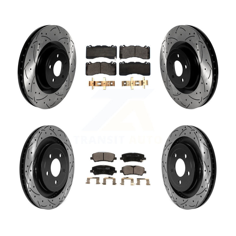 Transit Auto KDT-101040 Disc Brake Kit for 2015-2022 Ford Mustang - Front and Rear