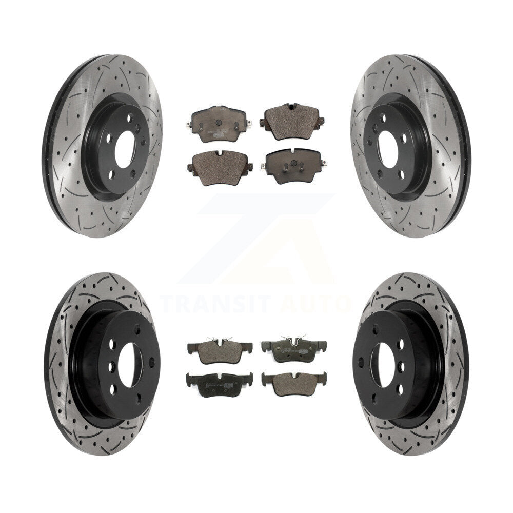 Transit Auto KDT-101044 Disc Brake Kit for 2017-2022 Mini Cooper Countryman - Front and Rear
