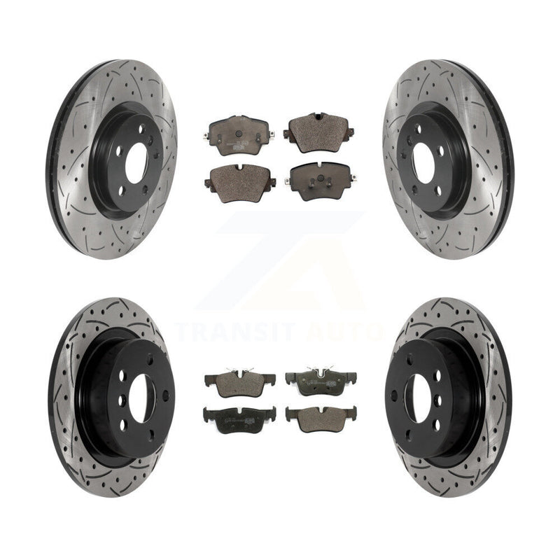 Transit Auto KDT-101044 Disc Brake Kit for 2017-2022 Mini Cooper Countryman - Front and Rear