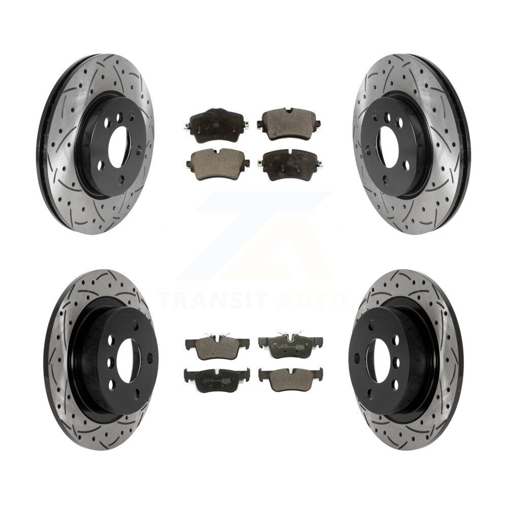 Transit Auto KDT-101046 Disc Brake Kit for 2016-2019 Mini Cooper Clubman - Front and Rear