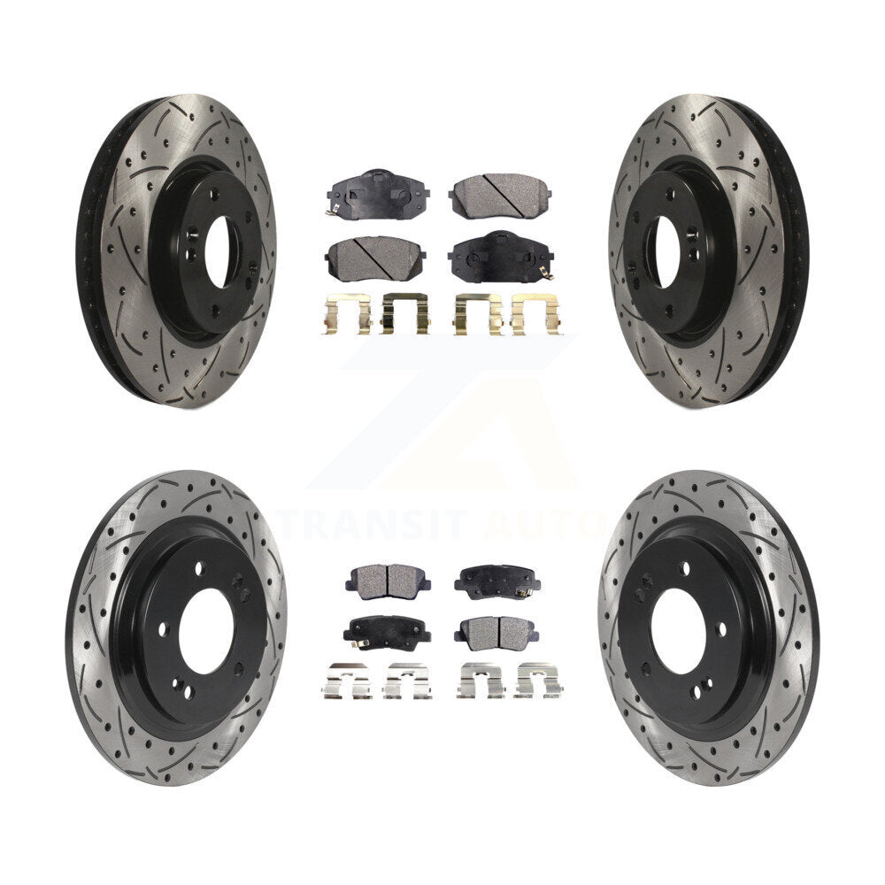 Transit Auto KDT-101048 Disc Brake Kit for 2015-2016 Kia Soul EV - Front and Rear