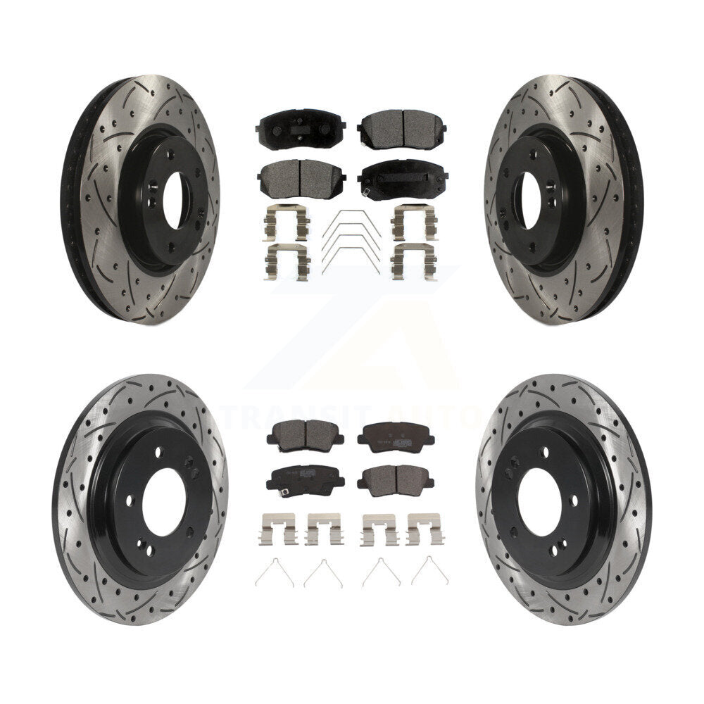 Transit Auto KDT-101049 Disc Brake Kit for 2017-2019 Kia Soul EV - Front and Rear