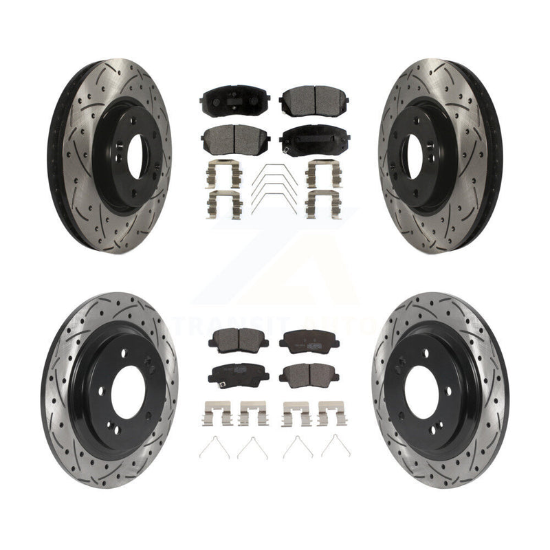 Transit Auto KDT-101049 Disc Brake Kit for 2017-2019 Kia Soul EV - Front and Rear