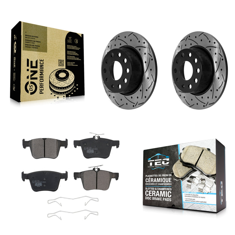 Transit Auto KDT-101052 Disc Brake Kit for 2019-2025 Volkswagen Jetta, Volkswagen Taos - Rear