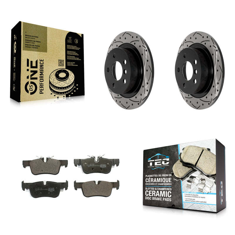 Transit Auto KDT-101057 Disc Brake Kit for 2014-2022 Mini Cooper Clubman, BMW i3s and More - Rear