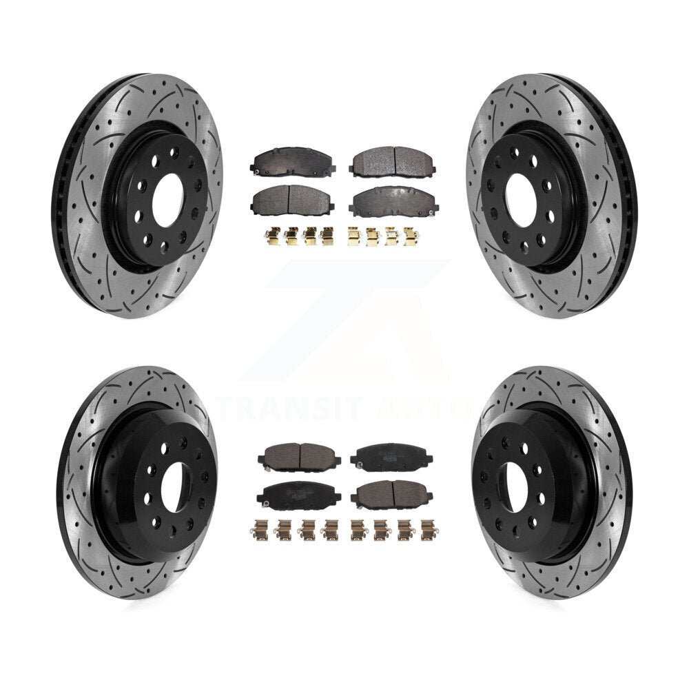 Transit Auto KDT-101059 Disc Brake Kit for 2018-2020 Jeep Wrangler - Front and Rear