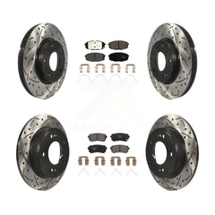 Transit Auto KDT-101060 Disc Brake Kit for 2018-2023 Hyundai Kona, Kia Seltos - Front and Rear