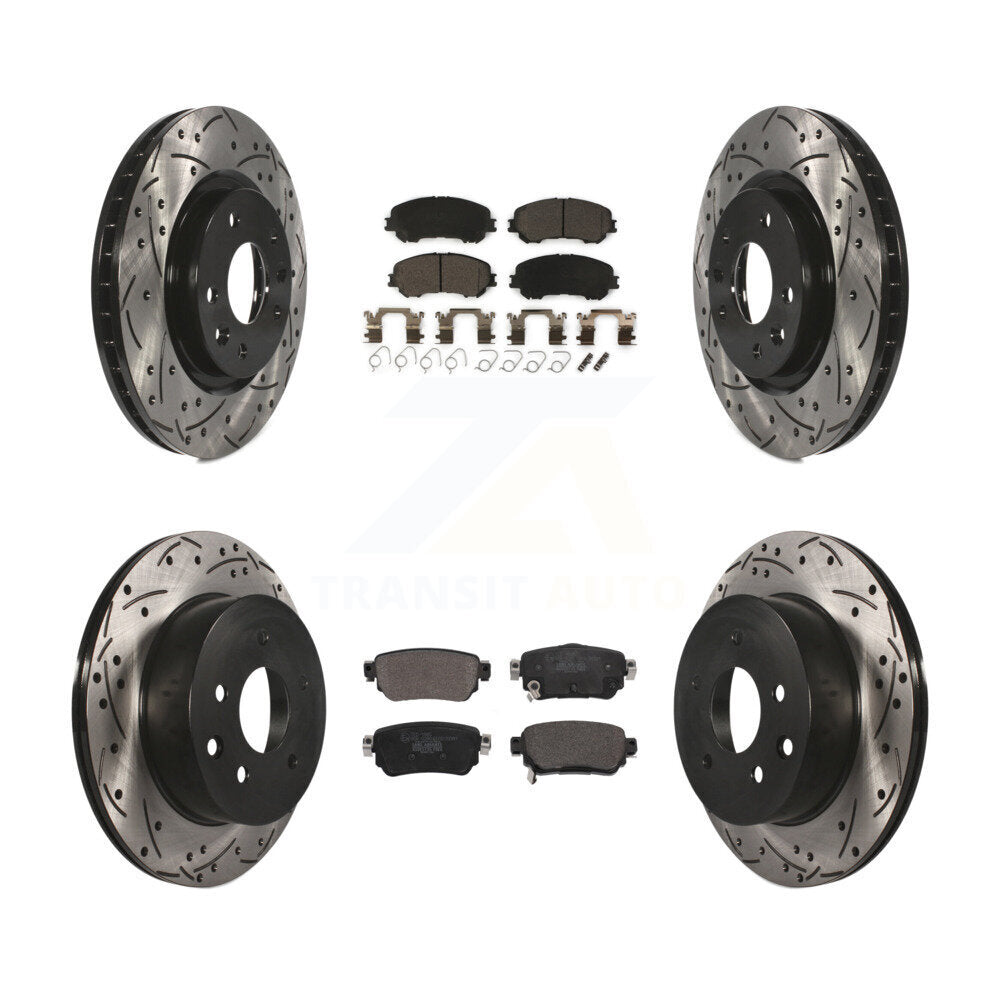 Transit Auto KDT-101063 Disc Brake Kit for 2019 Nissan Rogue Sport - Front and Rear