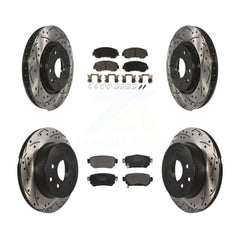 Transit Auto KDT-101063 Disc Brake Kit for 2019 Nissan Rogue Sport - Front and Rear