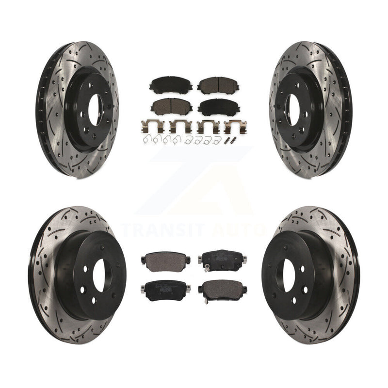 Transit Auto KDT-101063 Disc Brake Kit for 2019 Nissan Rogue Sport - Front and Rear