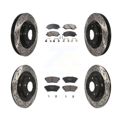 Transit Auto KDT-101064 Disc Brake Kit for 2017-2020 Mitsubishi Outlander - Front and Rear