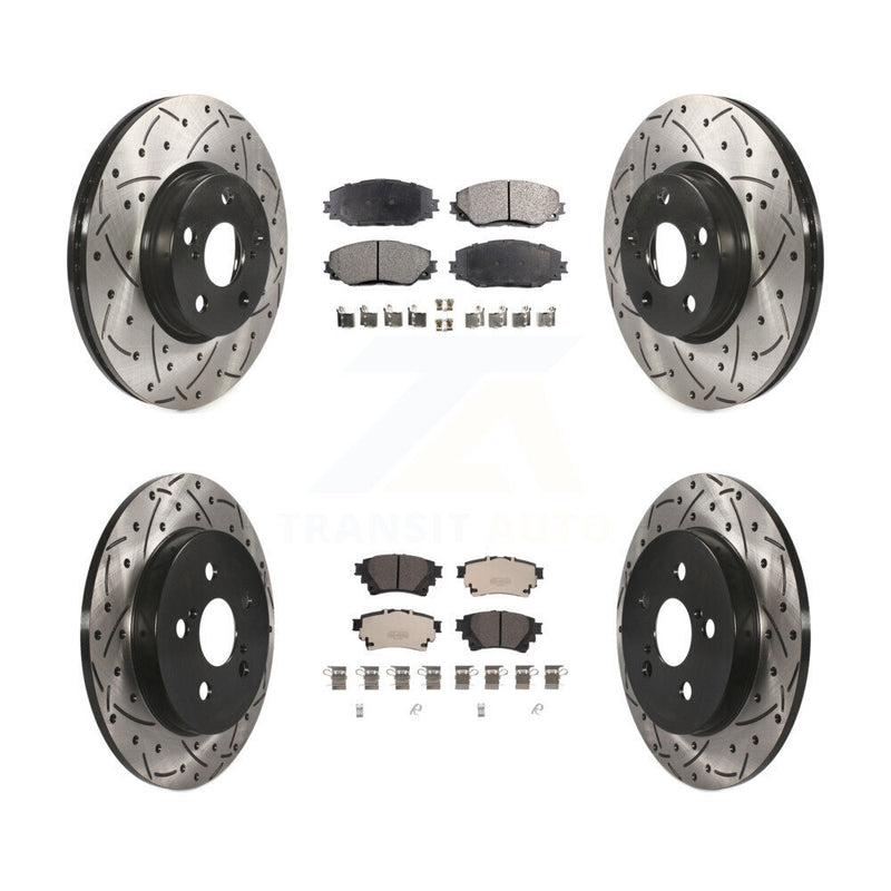 Transit Auto KDT-101065 Disc Brake Kit for 2019 Toyota Corolla - Front and Rear