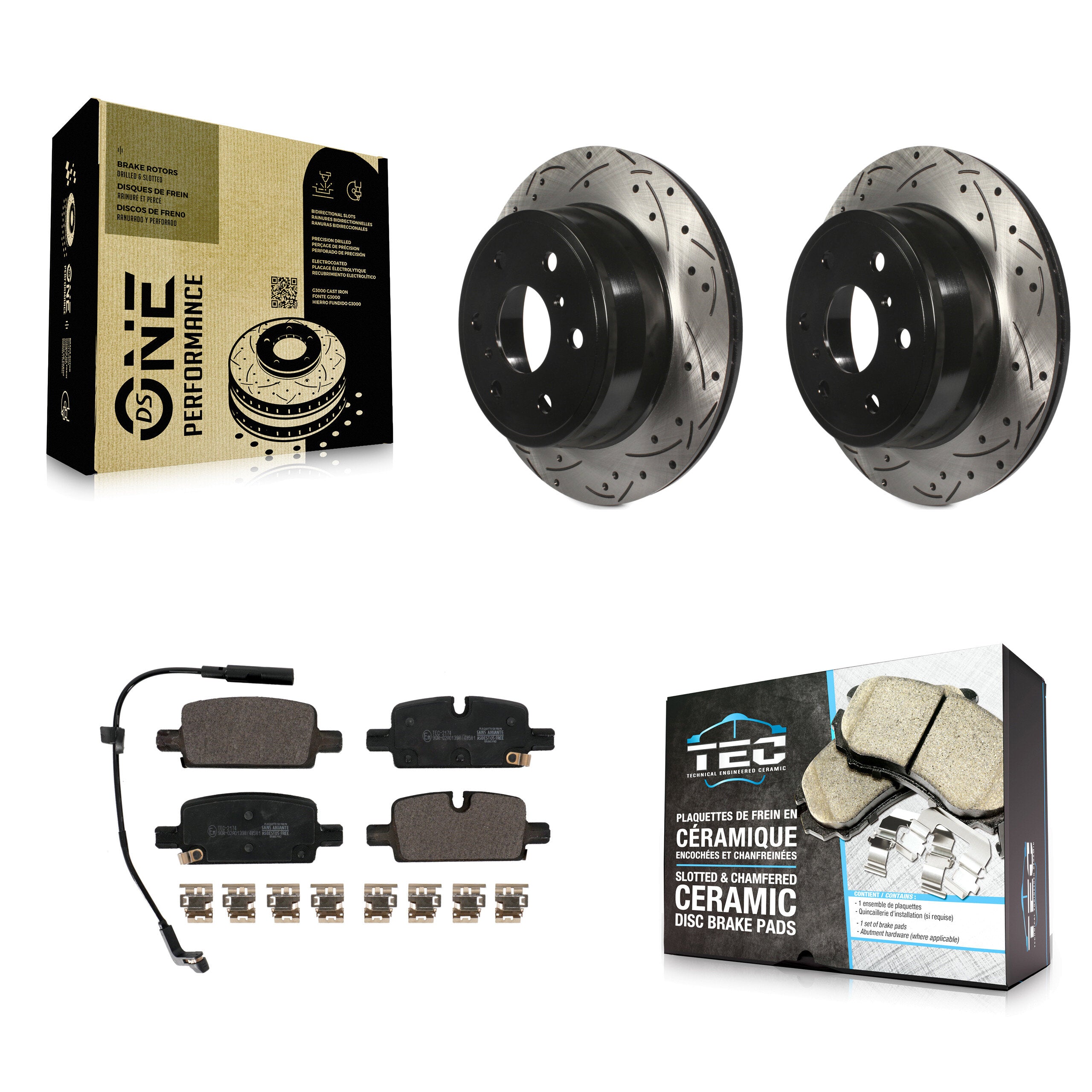 Transit Auto KDT-101069 Disc Brake Kit for 2019 GMC Sierra 1500 - Rear