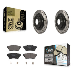 Transit Auto KDT-101071 Disc Brake Kit for 2017-2022 Mitsubishi Eclipse Cross, Mitsubishi Outlander PHEV, Mitsubishi Outlander - Rear