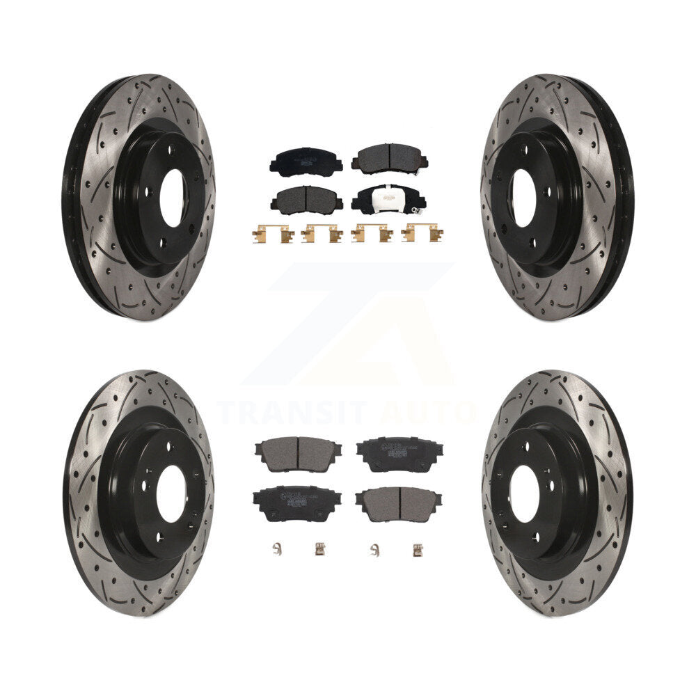 Transit Auto KDT-101086 Disc Brake Kit for 2018-2022 Mitsubishi Eclipse Cross - Front and Rear
