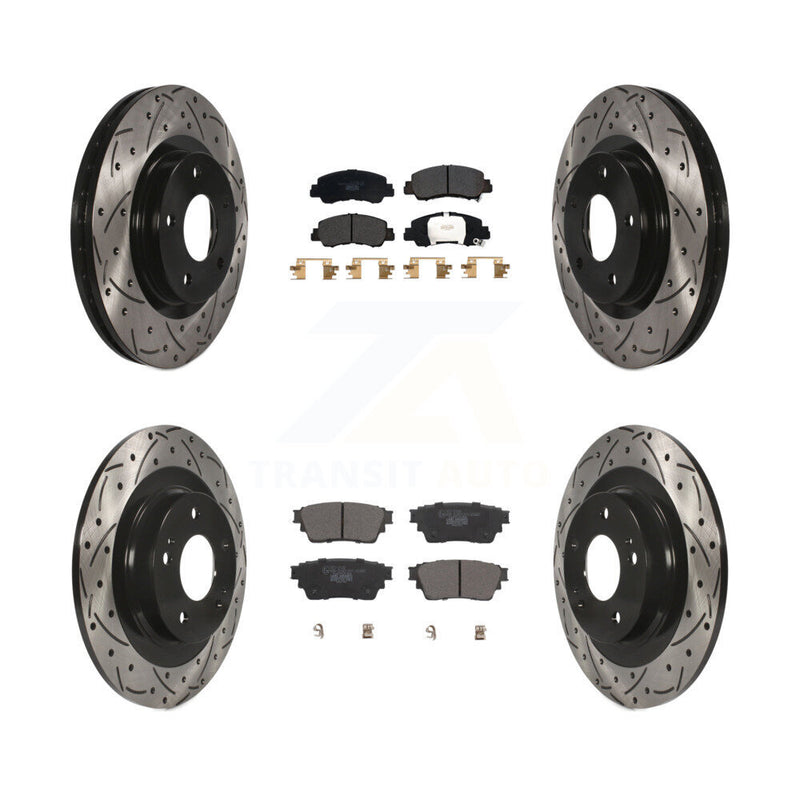 Transit Auto KDT-101086 Disc Brake Kit for 2018-2022 Mitsubishi Eclipse Cross - Front and Rear