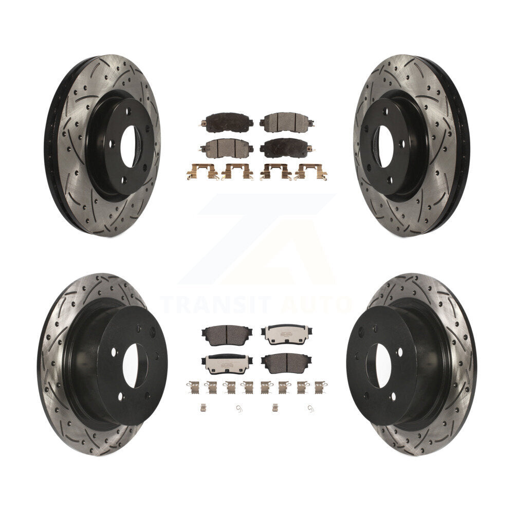 Transit Auto KDT-101088 Disc Brake Kit for 2019-2020 Nissan Altima - Front and Rear