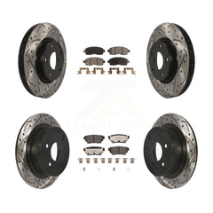 Transit Auto KDT-101088 Disc Brake Kit for 2019-2020 Nissan Altima - Front and Rear