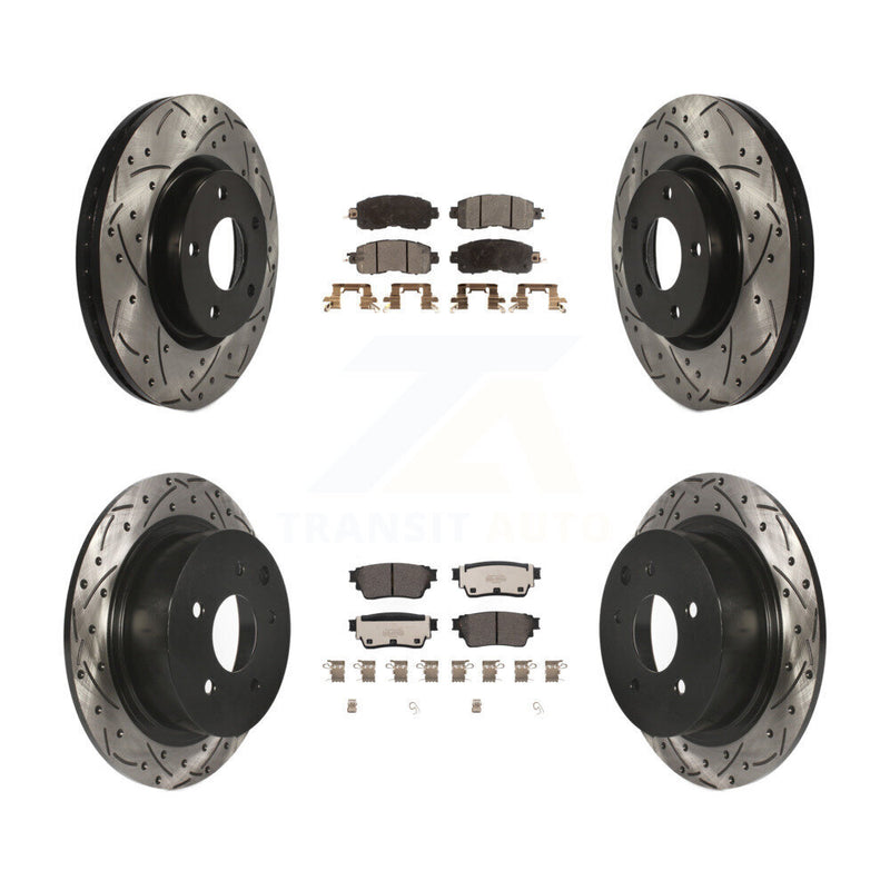 Transit Auto KDT-101088 Disc Brake Kit for 2019-2020 Nissan Altima - Front and Rear