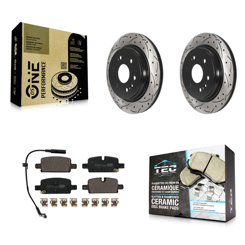 Transit Auto KDT-101090 Disc Brake Kit for 2019-2024 Chevrolet Silverado 1500 LTD, GMC Sierra 1500 Limited and More - Rear