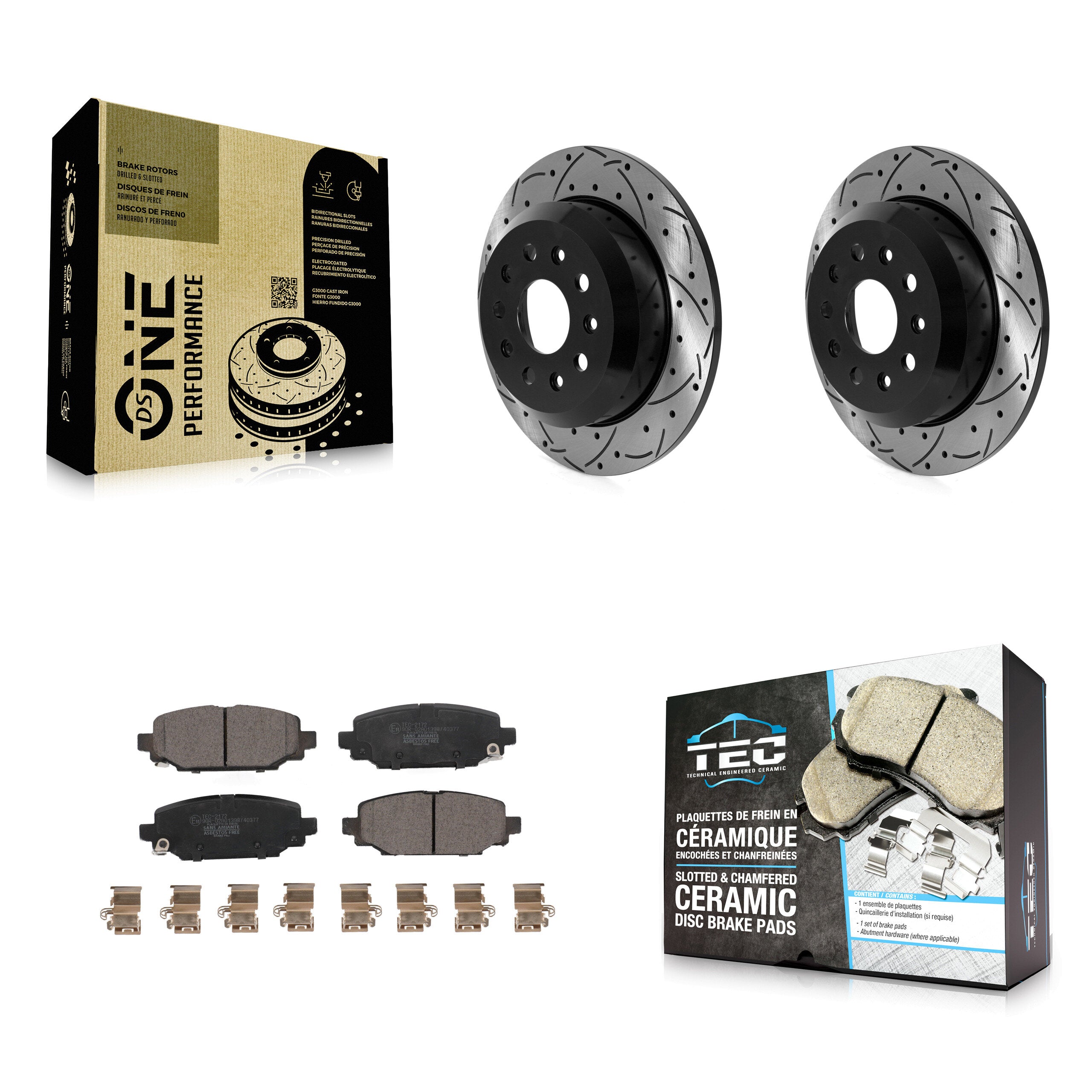 Transit Auto KDT-101091 Disc Brake Kit for 2018-2020 Jeep Wrangler - Rear