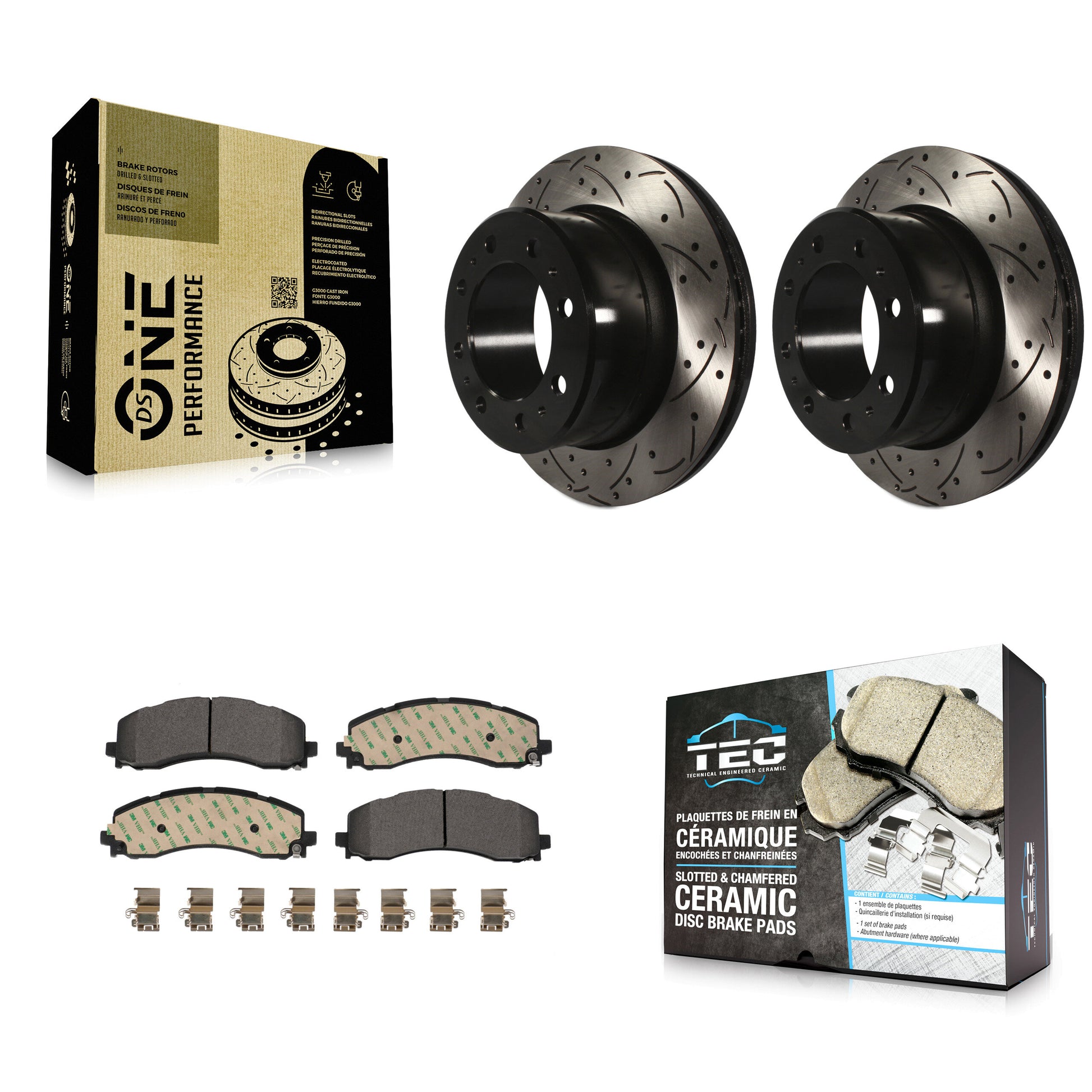 Transit Auto KDT-101092 Disc Brake Kit for 2019-2024 Ram 2500, Ram 3500 - Rear