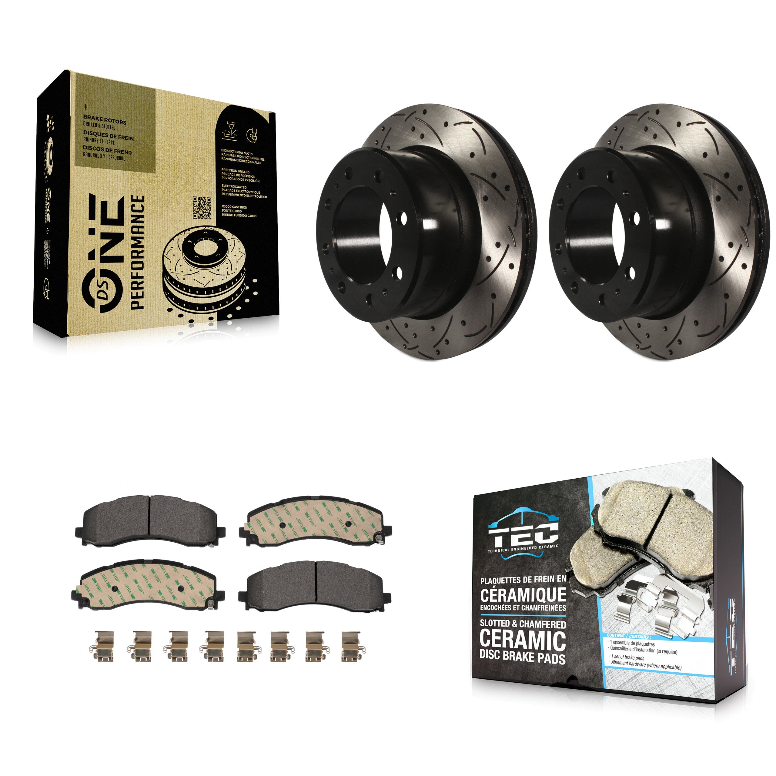 Transit Auto KDT-101092 Disc Brake Kit for 2019-2024 Ram 2500, Ram 3500 - Rear