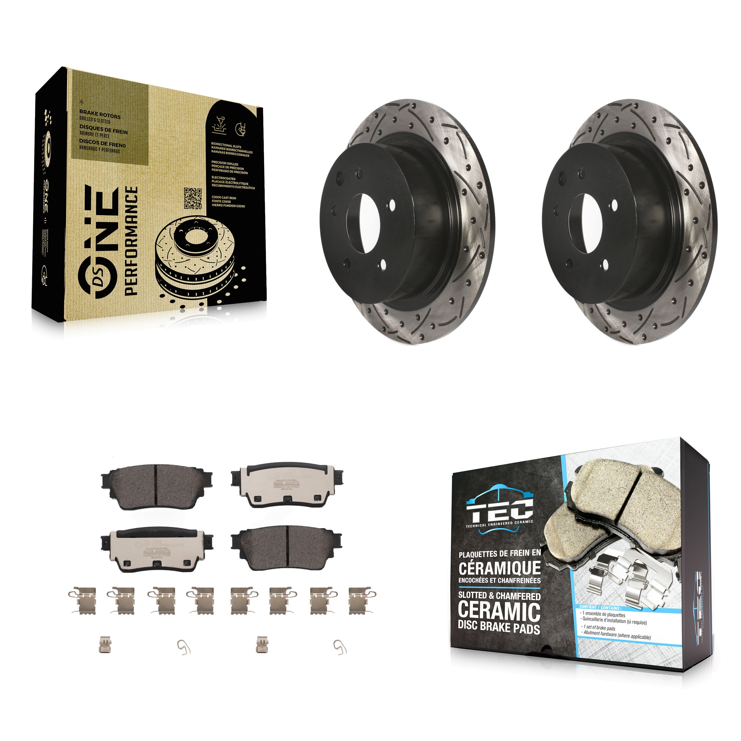 Transit Auto KDT-101093 Disc Brake Kit for 2019-2020 Nissan Altima - Rear